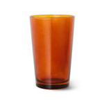 HKLIVING HKLIVING - 70's glassware tea glass Amber brown per stuk