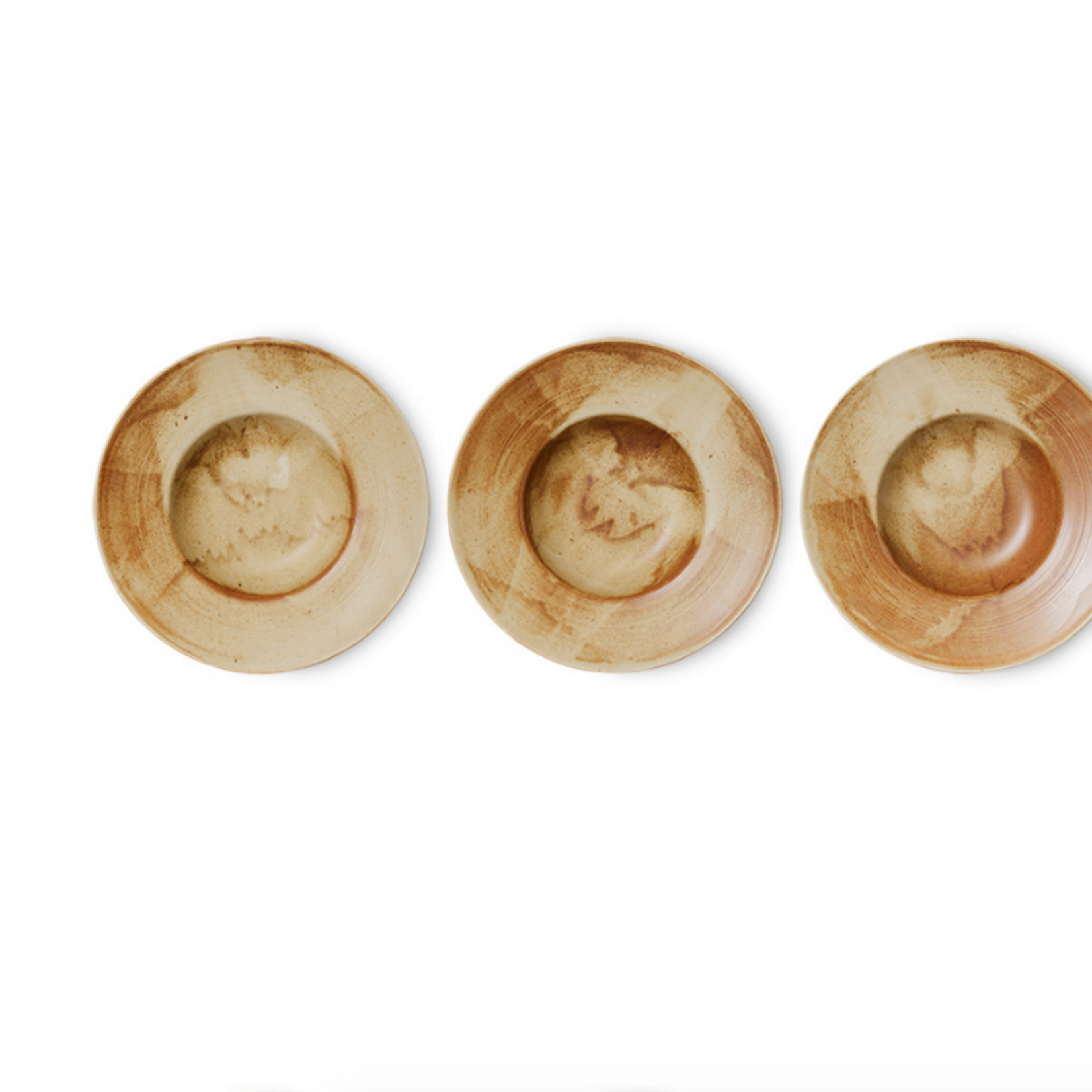 HKLIVING HKLIVING - Chef ceramics pasta bord rustic cream/brown ACE7137