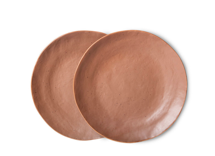 HKLIVING HKLIVING - Bold&Basic ceramics side plate brown ACE7091