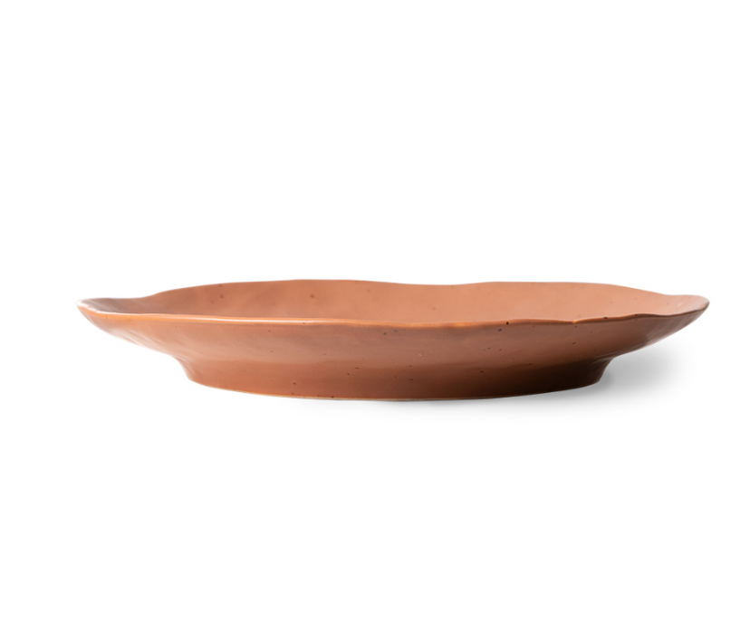 HKLIVING HKLIVING - Bold&Basic ceramics side plate brown ACE7091