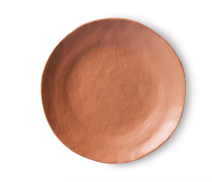 HKLIVING HKLIVING - Bold&Basic ceramics side plate brown ACE7091