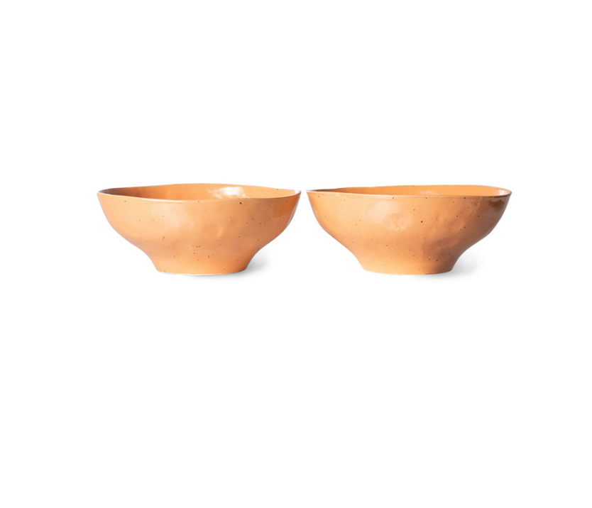 HKLIVING HKLIVING - Bold&Basic ceramics large bowl orange ACE7097