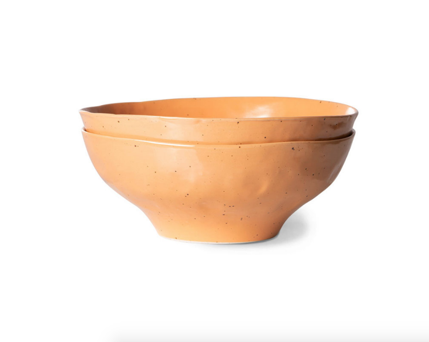 HKLIVING HKLIVING - Bold&Basic ceramics large bowl orange ACE7097