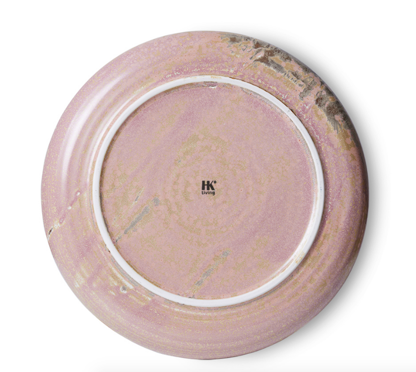 HKLIVING HKLIVING - Chef ceramics dinner plate rustic pink ACE7146