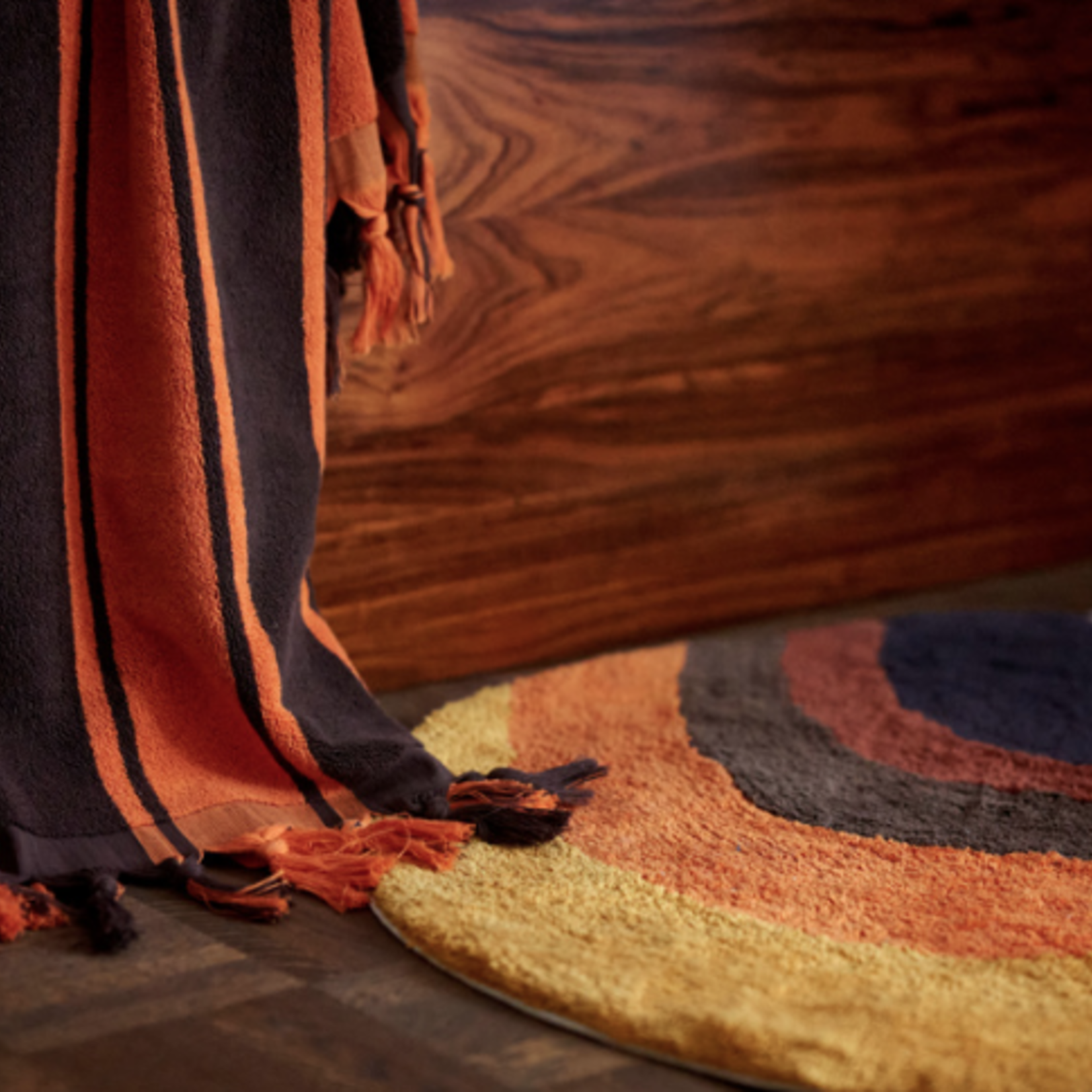 HKLIVING HKLIVING - Badmat retro Swirl 90x120cm  TTK3105