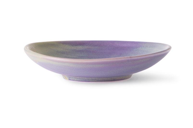 HKLIVING HKLIVING - Chef ceramics flat bowl purple/green ACE6930