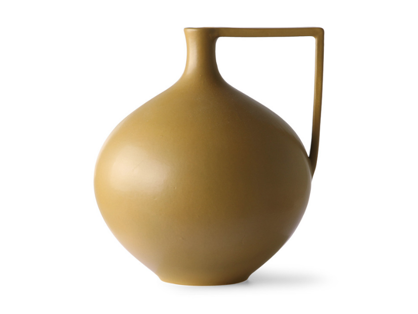 HKLIVING HKLIVING - Ceramic jar L mustard ACE6950