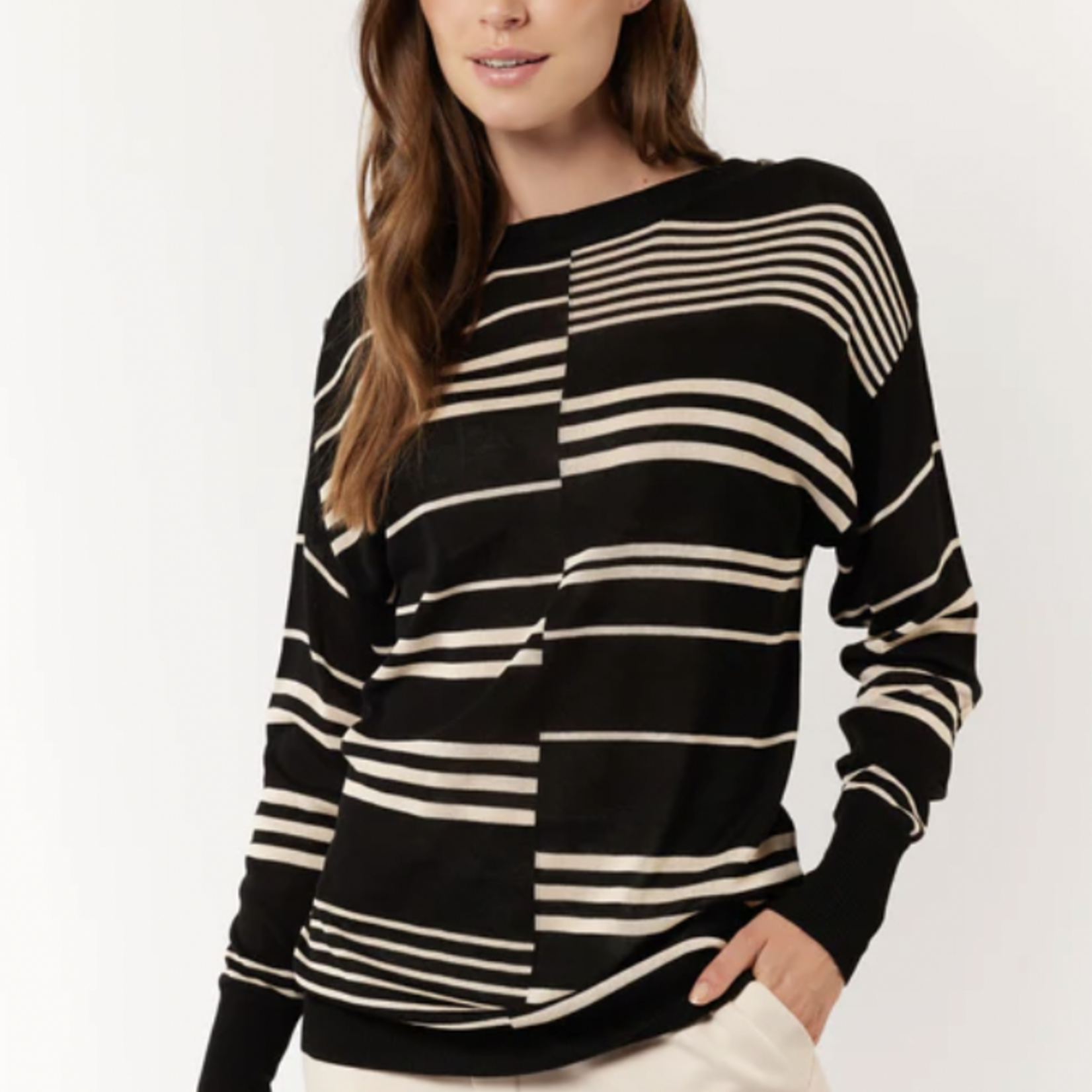 G-MAXX G-MAXX - Trui Alexa Zwart/zand MAAT M