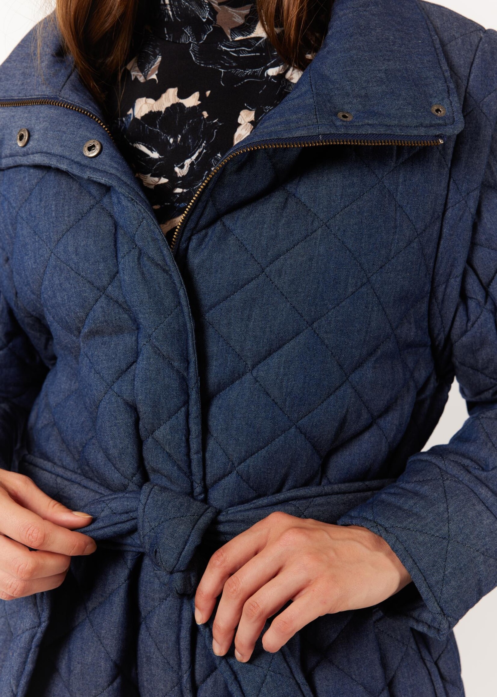 G-MAXX G-MAXX - Jas en bodywarmer Alba denim donkerblauw