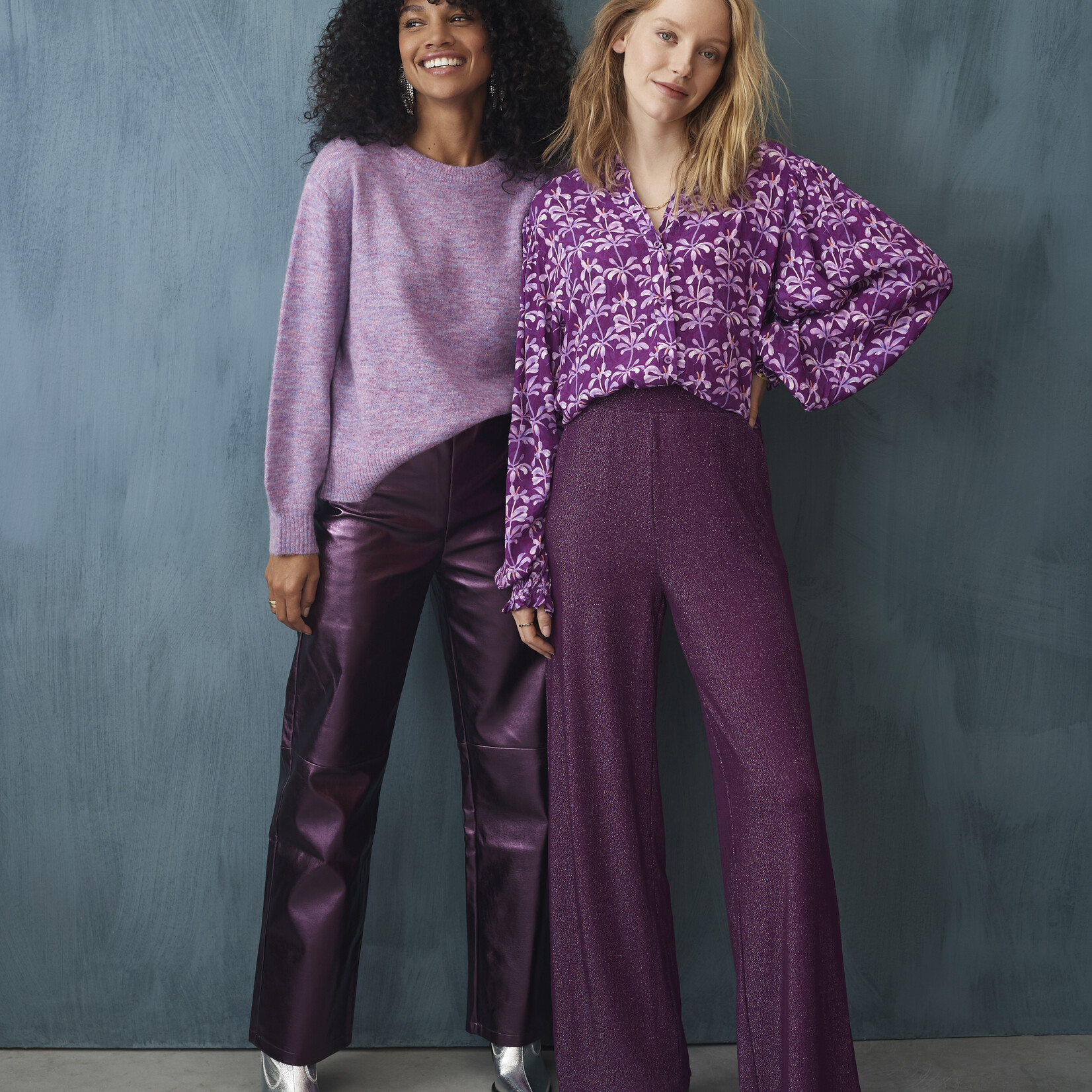 YDENCE YDENCE - Pants Marlee aubergine MAAT M