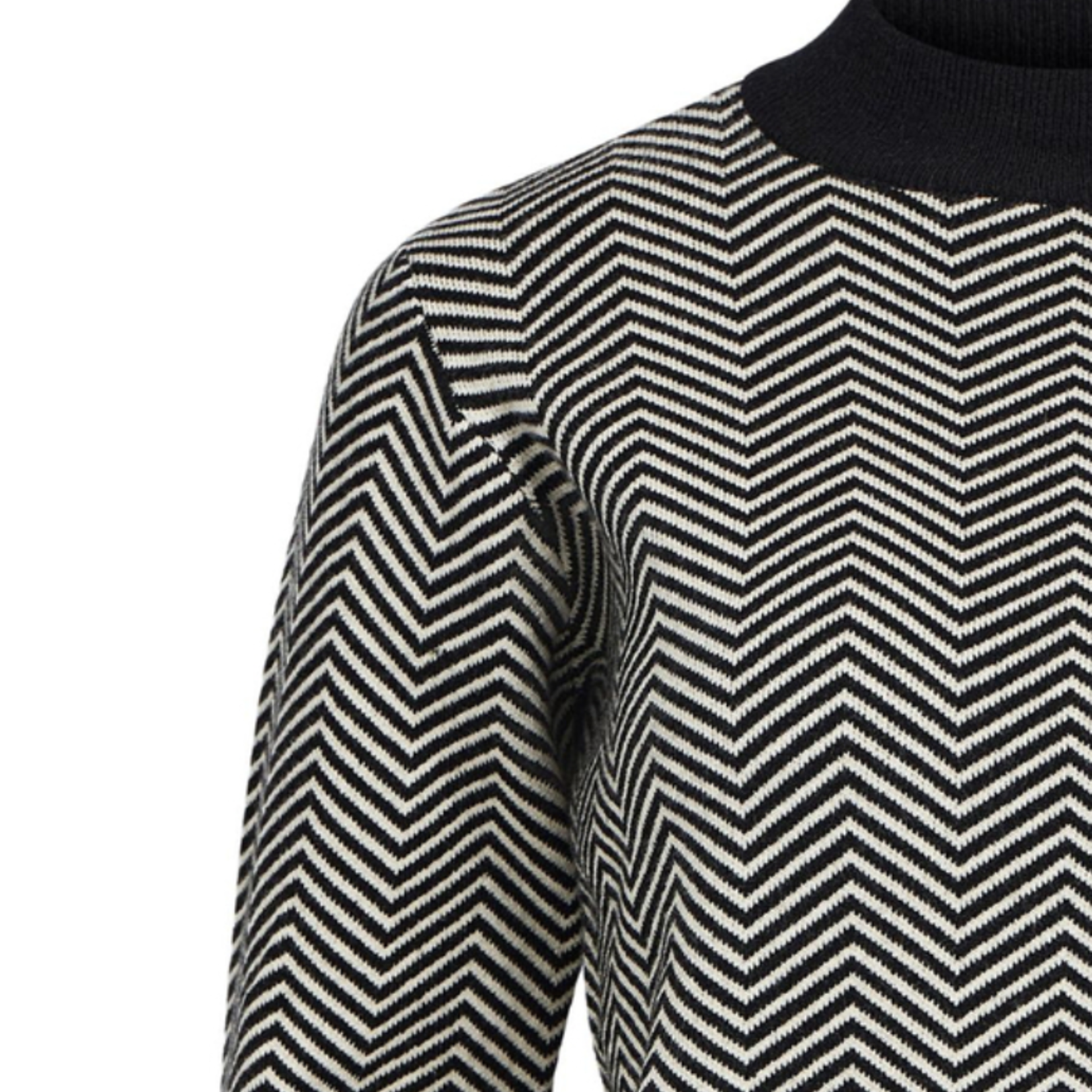 OBJECT OBJECT - Trui Ray black sandshell zigzag