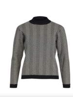 OBJECT OBJECT - Trui Ray black sandshell zigzag