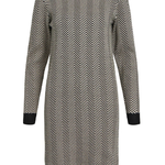OBJECT OBJECT - Ray knit dress black sandshell zigzag