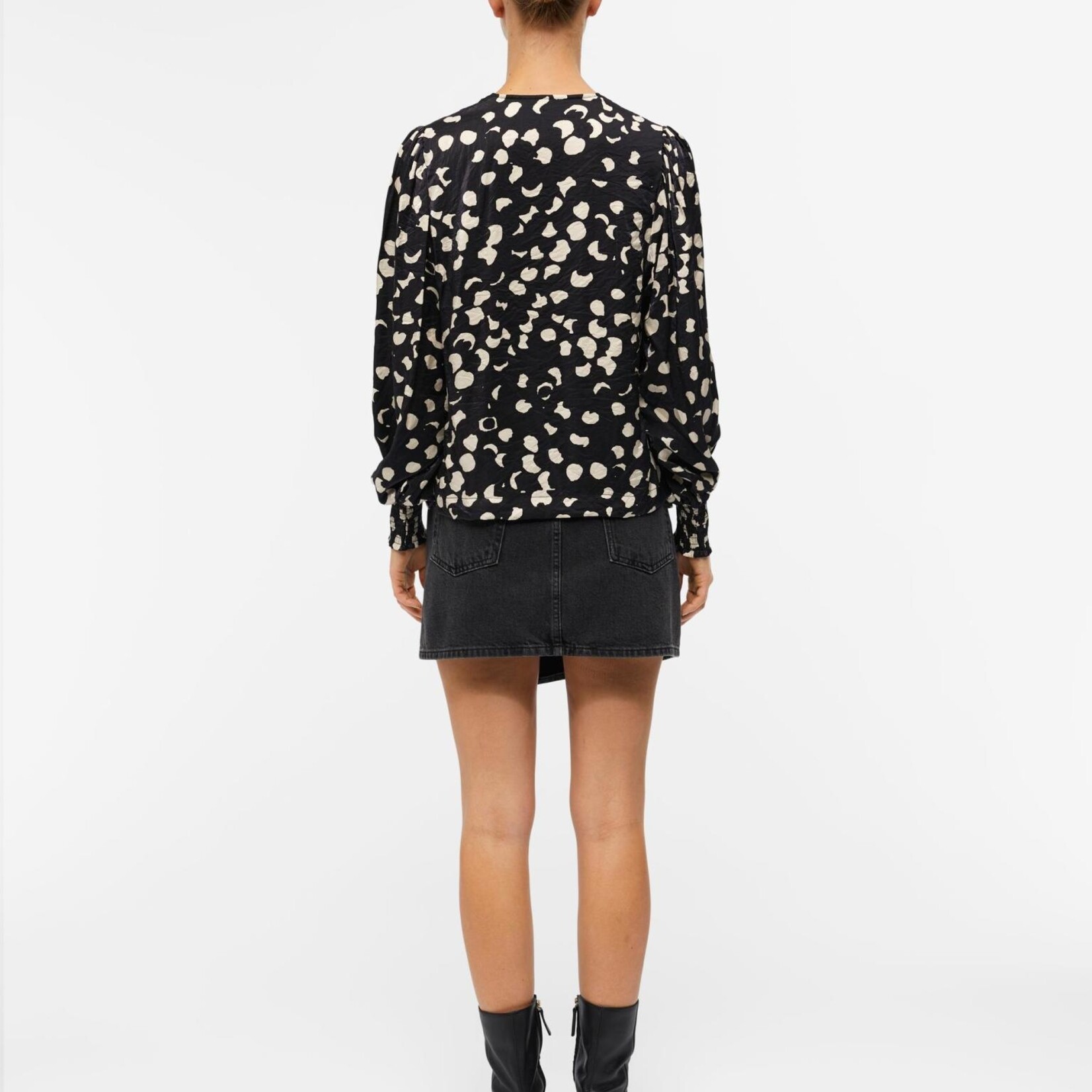 OBJECT OBJECT - Top Omika black/sandshell MAAT 36