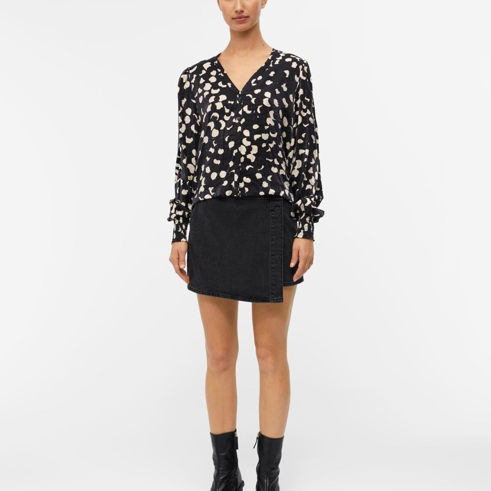 OBJECT OBJECT - Top Omika black/sandshell