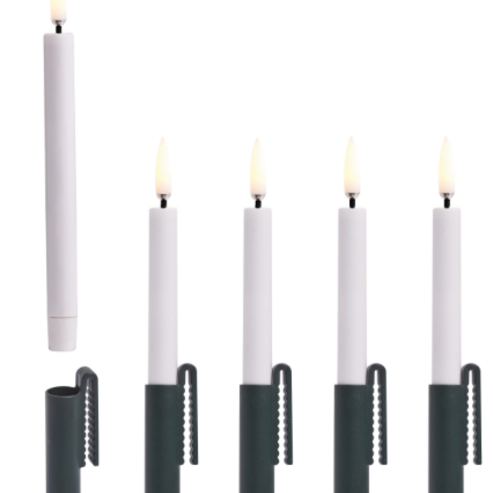 UYUNI UYUNI - Clips mini taper candle groen