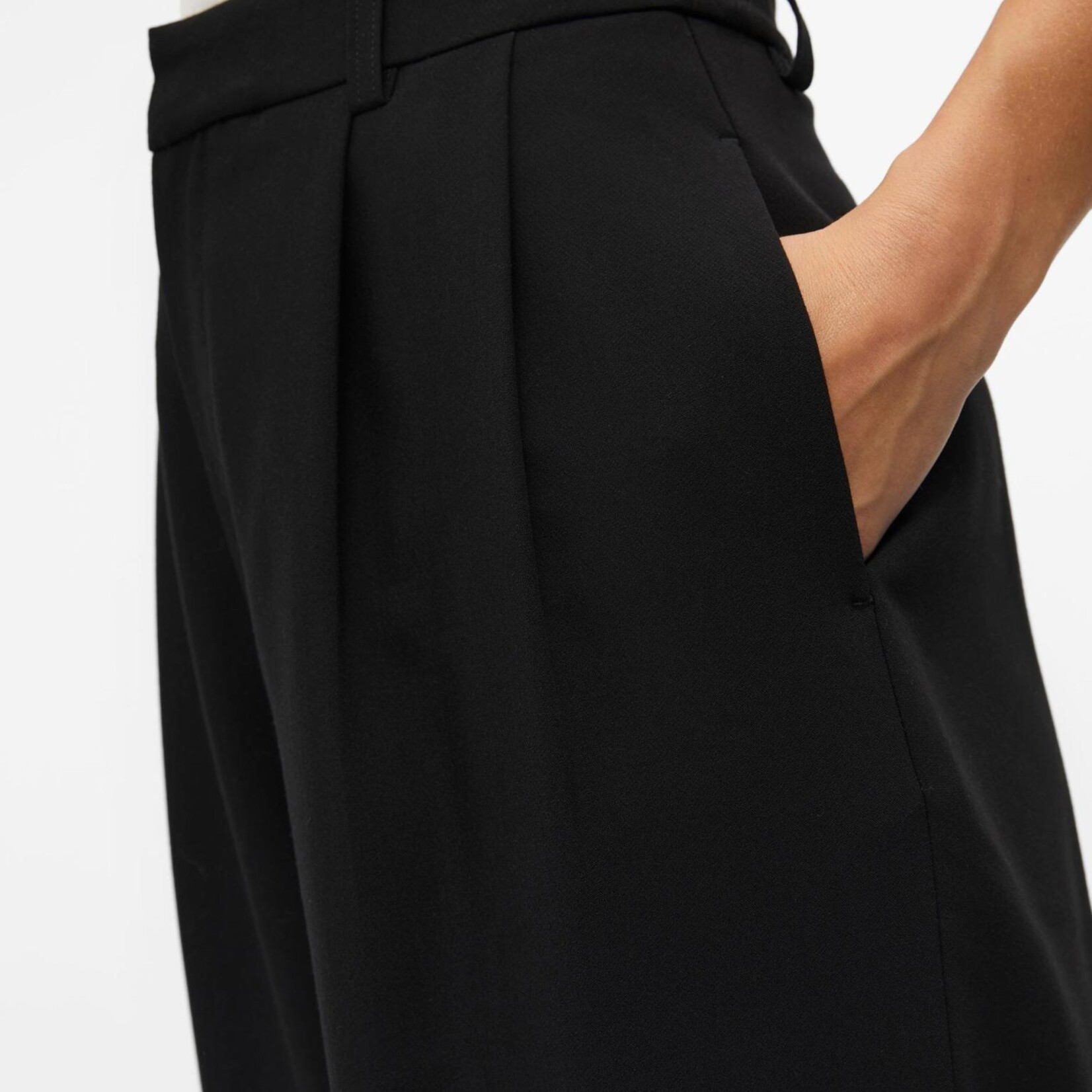 OBJECT OBJECT - Broek Ronja zwart enkelmodel