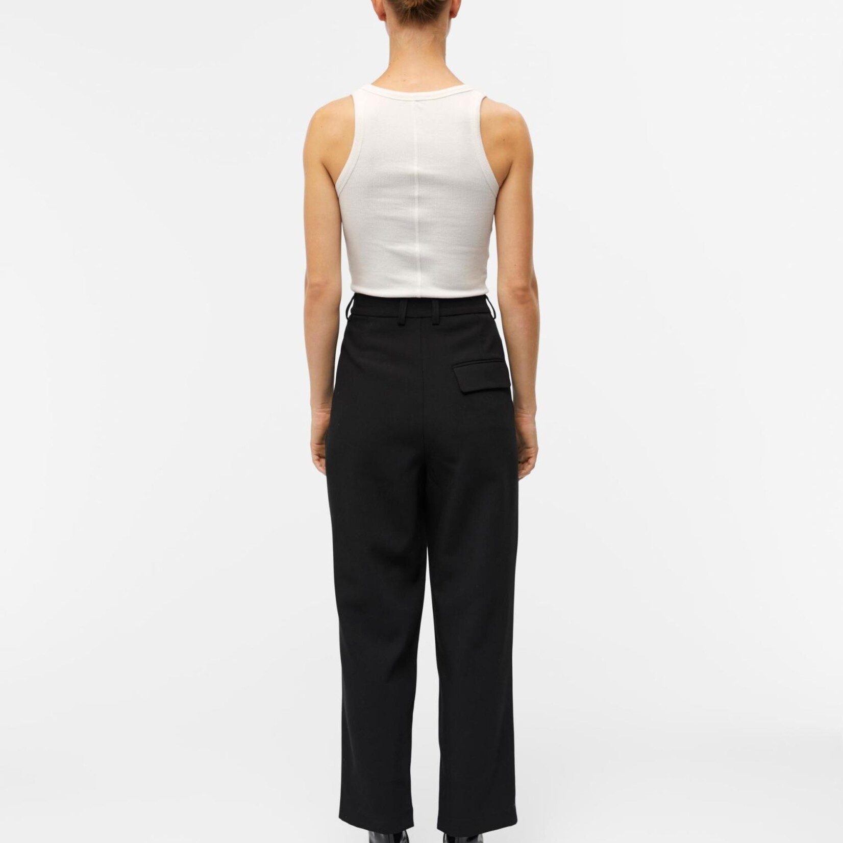 OBJECT OBJECT - Broek Ronja zwart enkelmodel