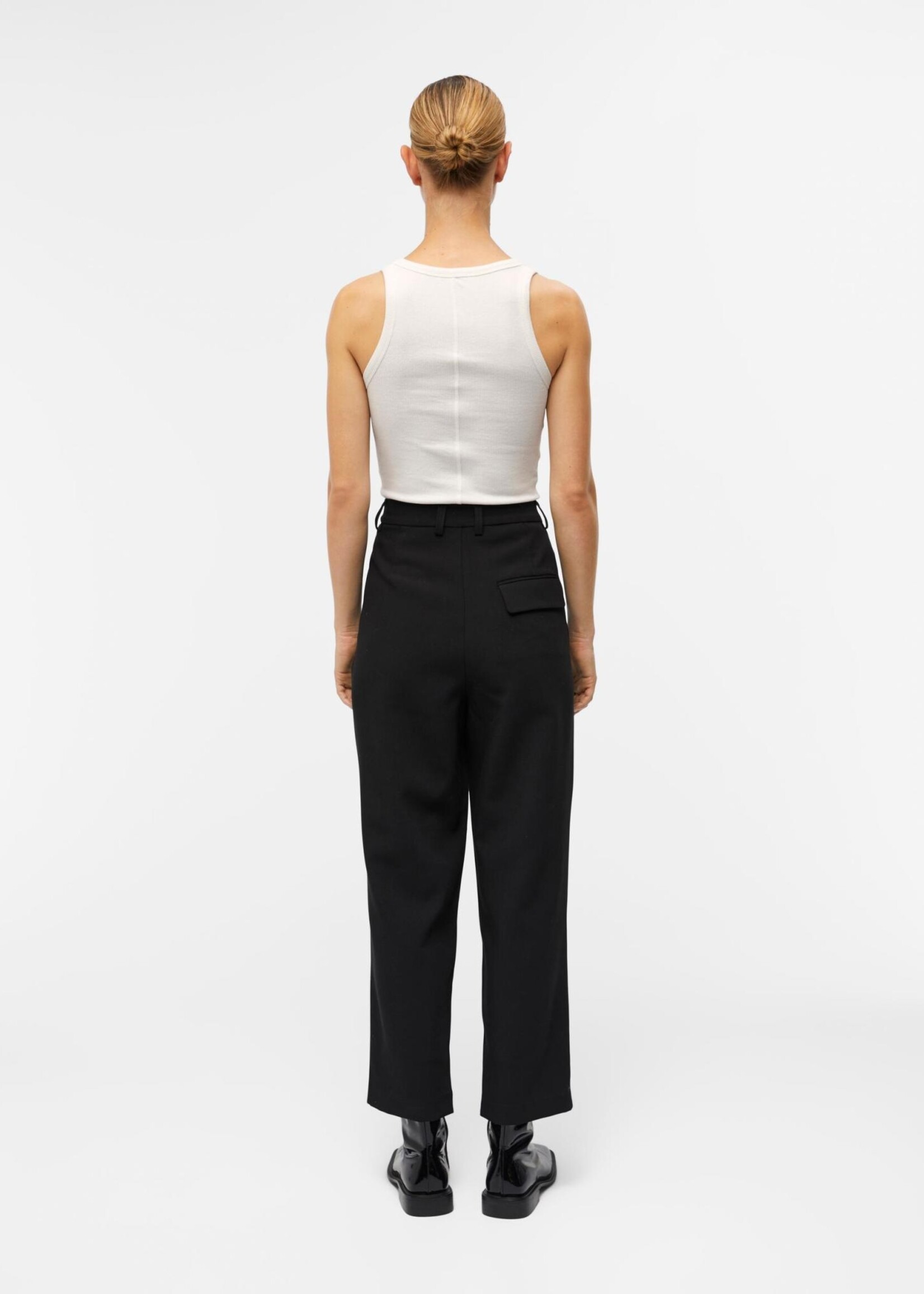 OBJECT OBJECT - Broek Ronja zwart enkelmodel