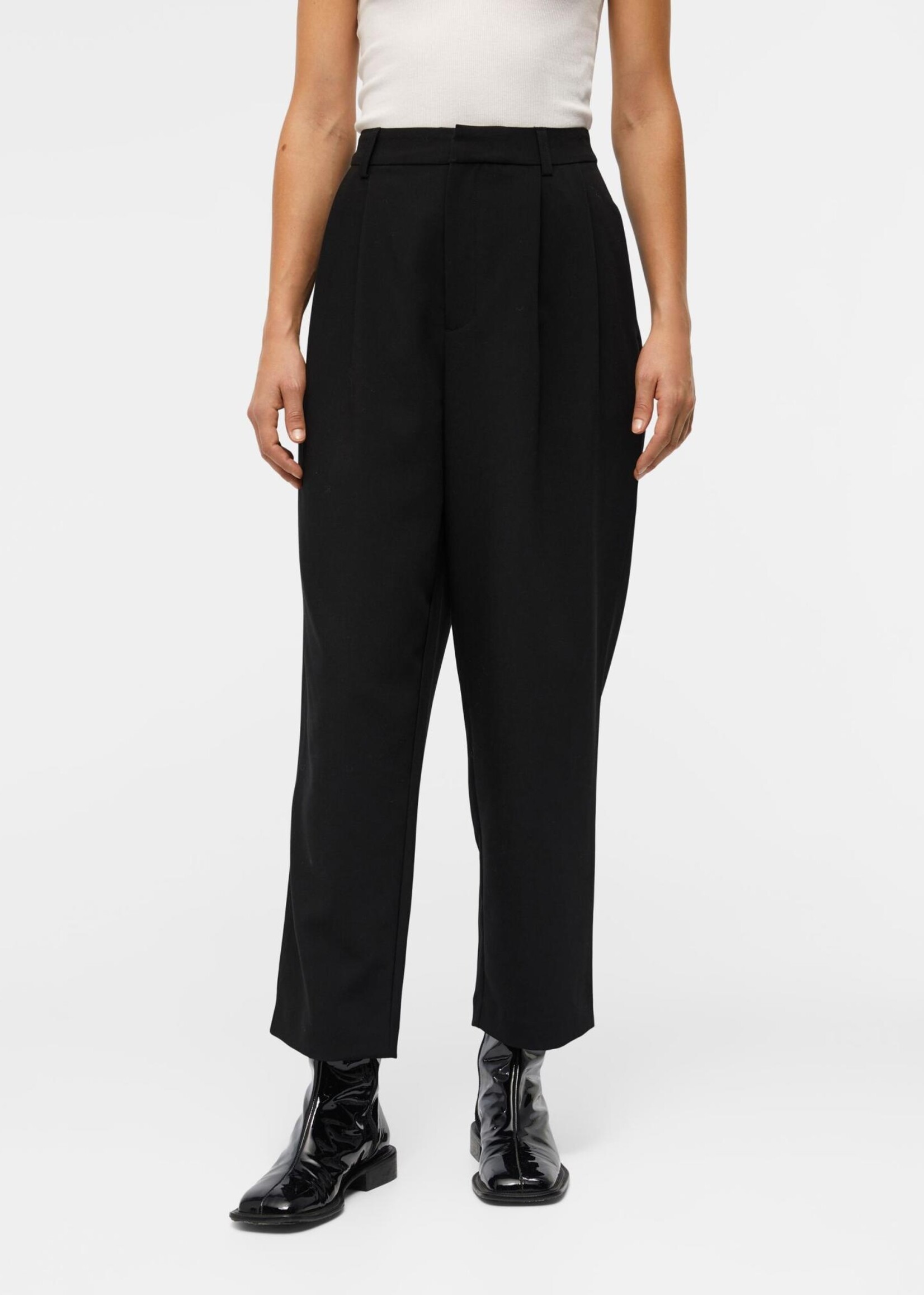 OBJECT OBJECT - Broek Ronja zwart enkelmodel