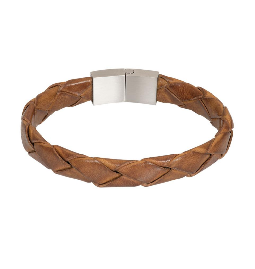 iXXXi Jewelry IXXXI - Armband heren Alan bruin leer