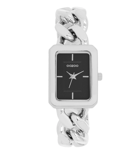 OOZOO OOZOO - Horloge zilverkleur met schakelarmband