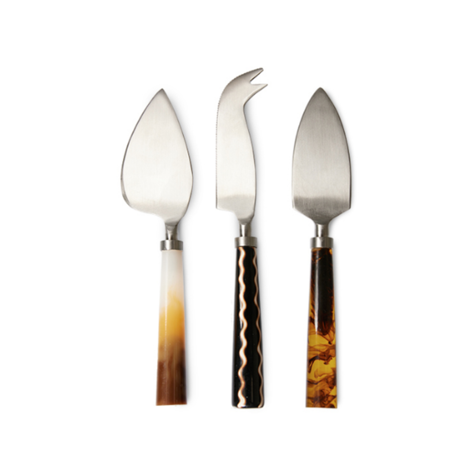 HKLIVING HKLIVING - Cheese knives havana set van 3