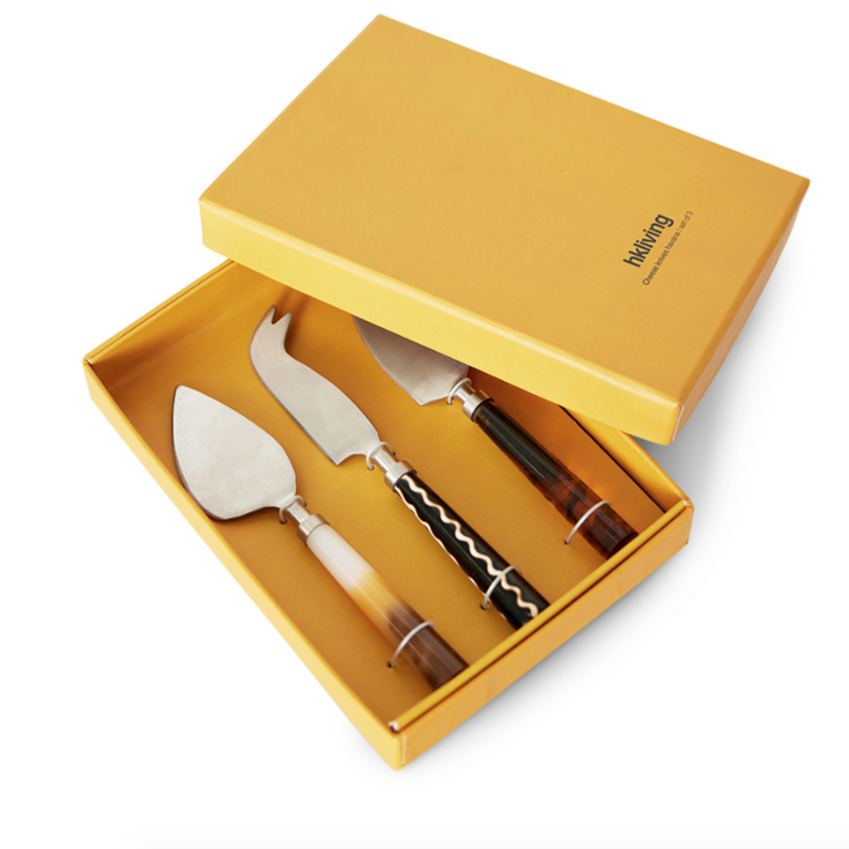 HKLIVING HKLIVING - Cheese knives havana set van 3