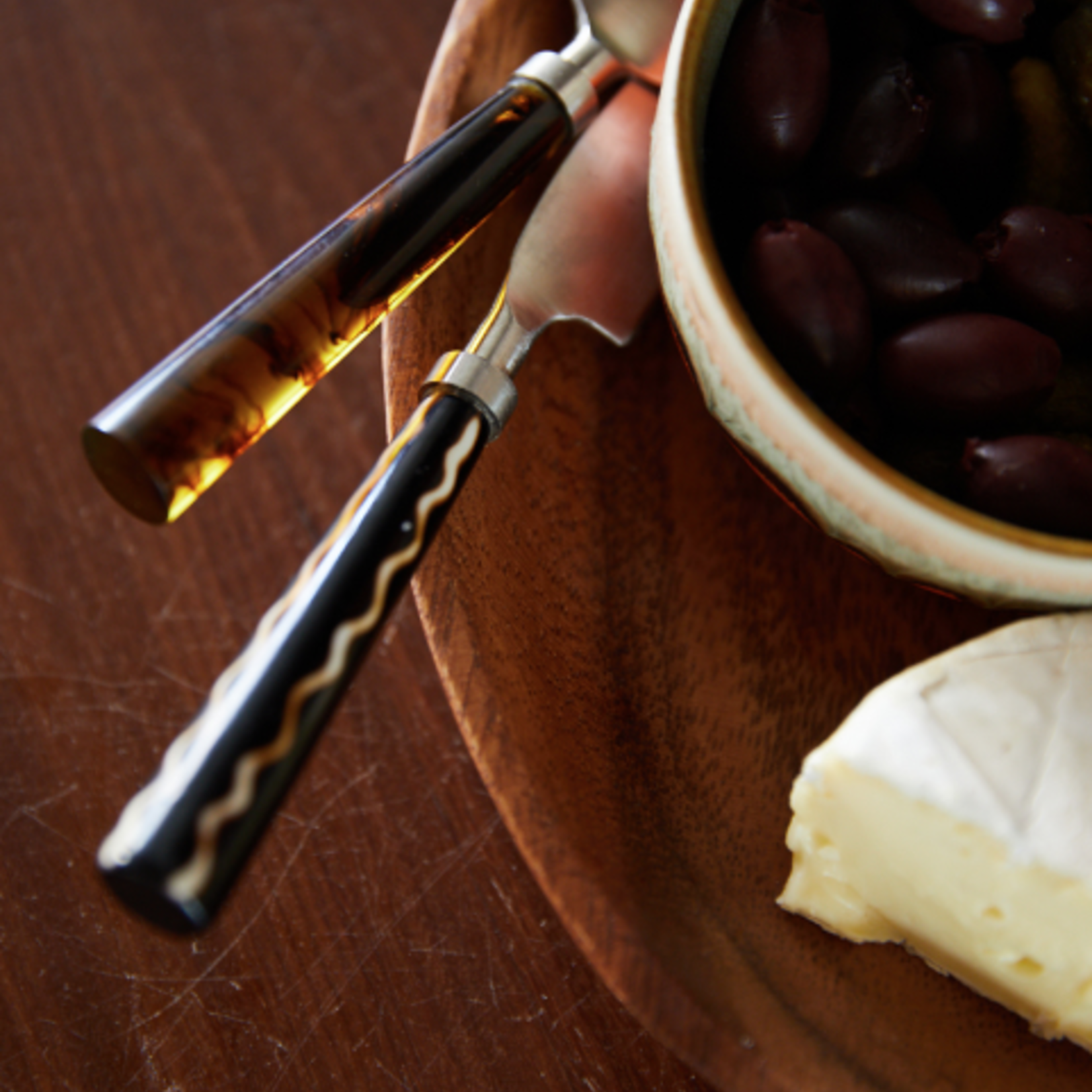 HKLIVING HKLIVING - Cheese knives havana set van 3