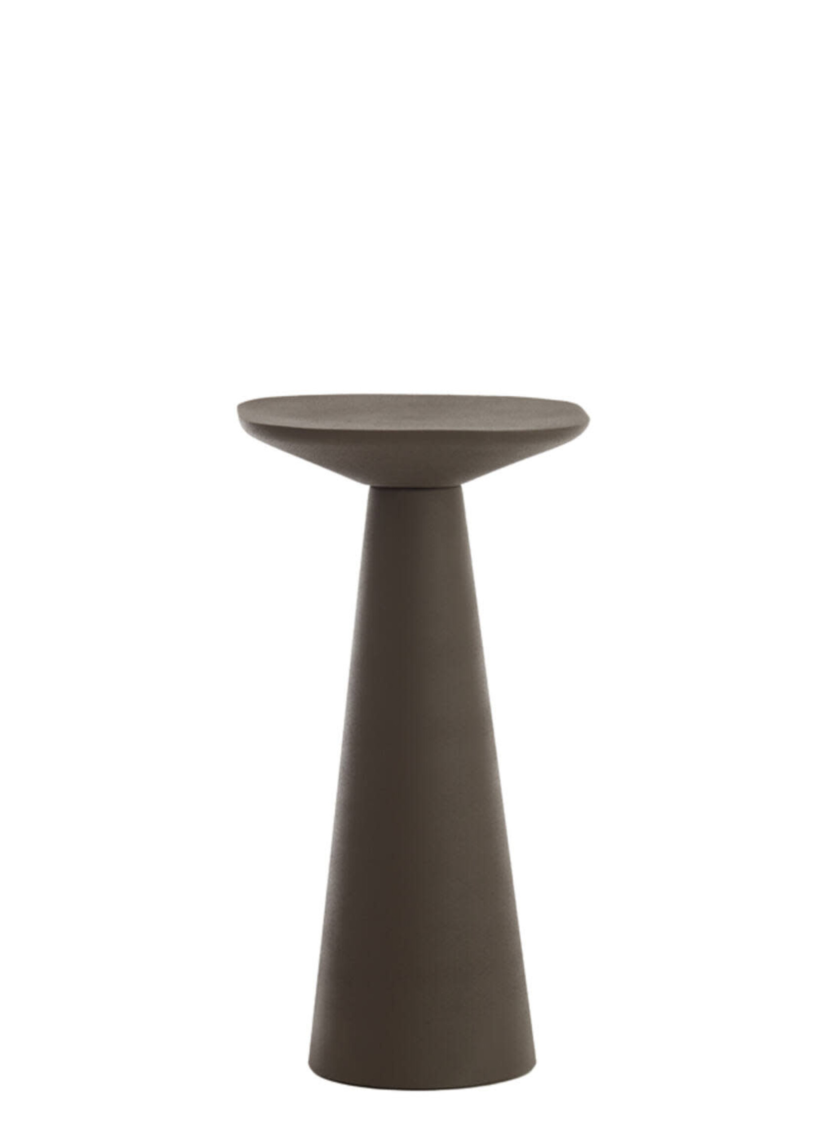 -- Side table Abala mat donkerbruin 28x28x53 cm