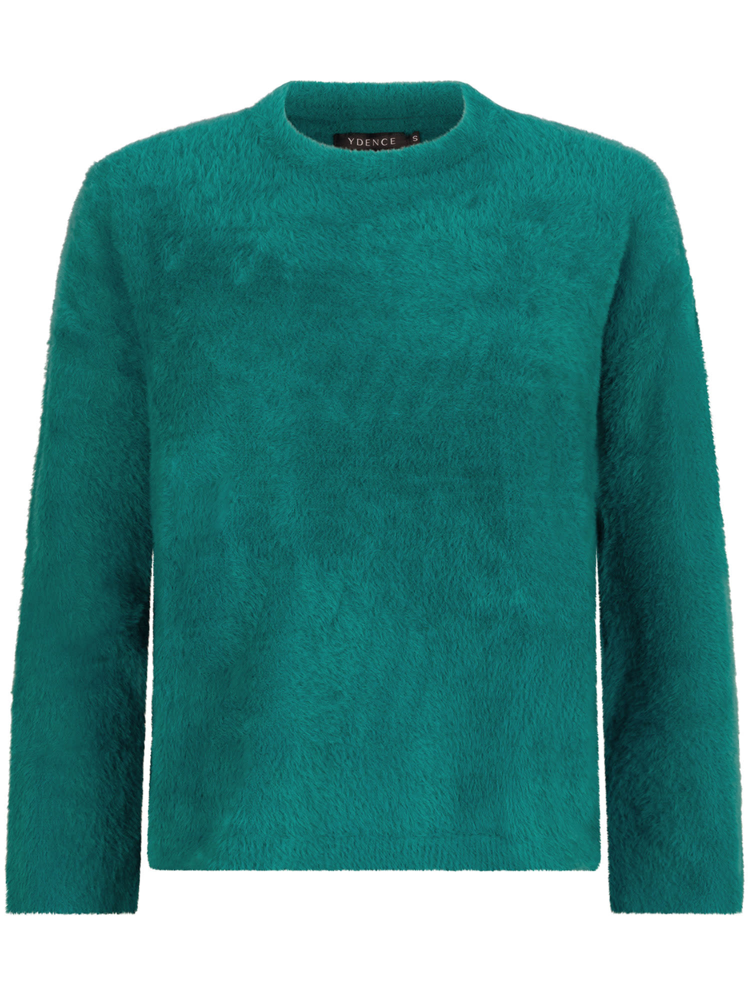 YDENCE YDENCE - Knitted sweater Olivia emerald MAAT L