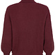 YDENCE YDENCE - Knitted sweater karlijn wine red MAAT XL