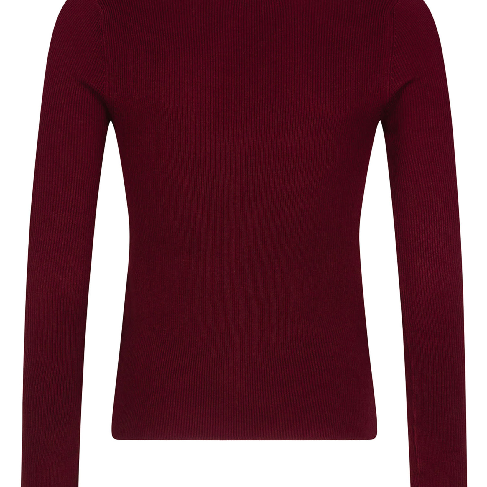 YDENCE YDENCE - Knitted top Chiara wine red