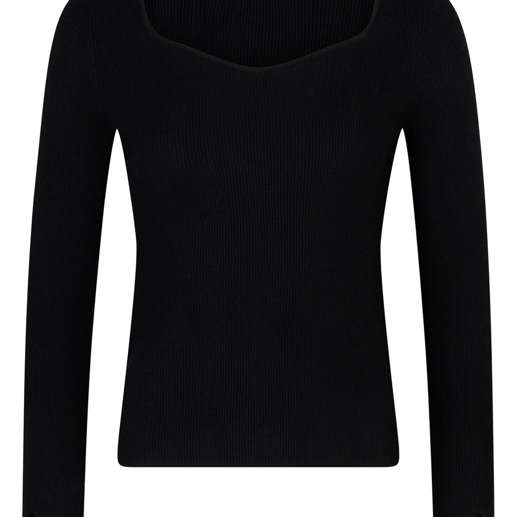 YDENCE YDENCE - Knitted top chiara black