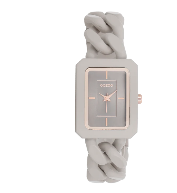 OOZOO OOZOO - Horloge met schakelarmband taupe C11275