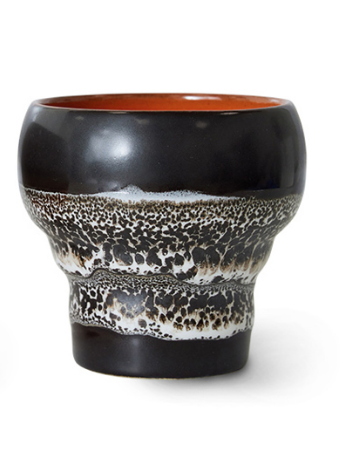 HKLIVING HKLIVING - 70's Ceramics Lungo Basalt Zwart