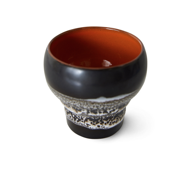 HKLIVING HKLIVING - 70's Ceramics Lungo Basalt Zwart