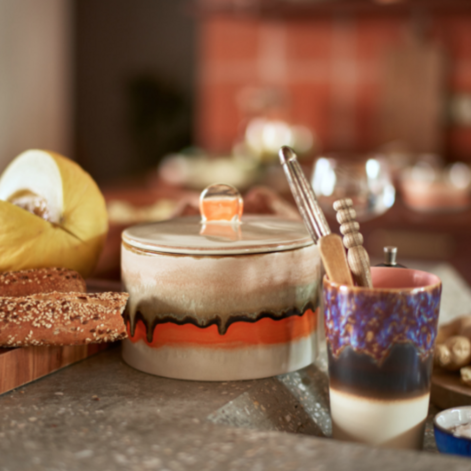 HKLIVING HKLIVING - 70's Koekjespot Burst ACE7256