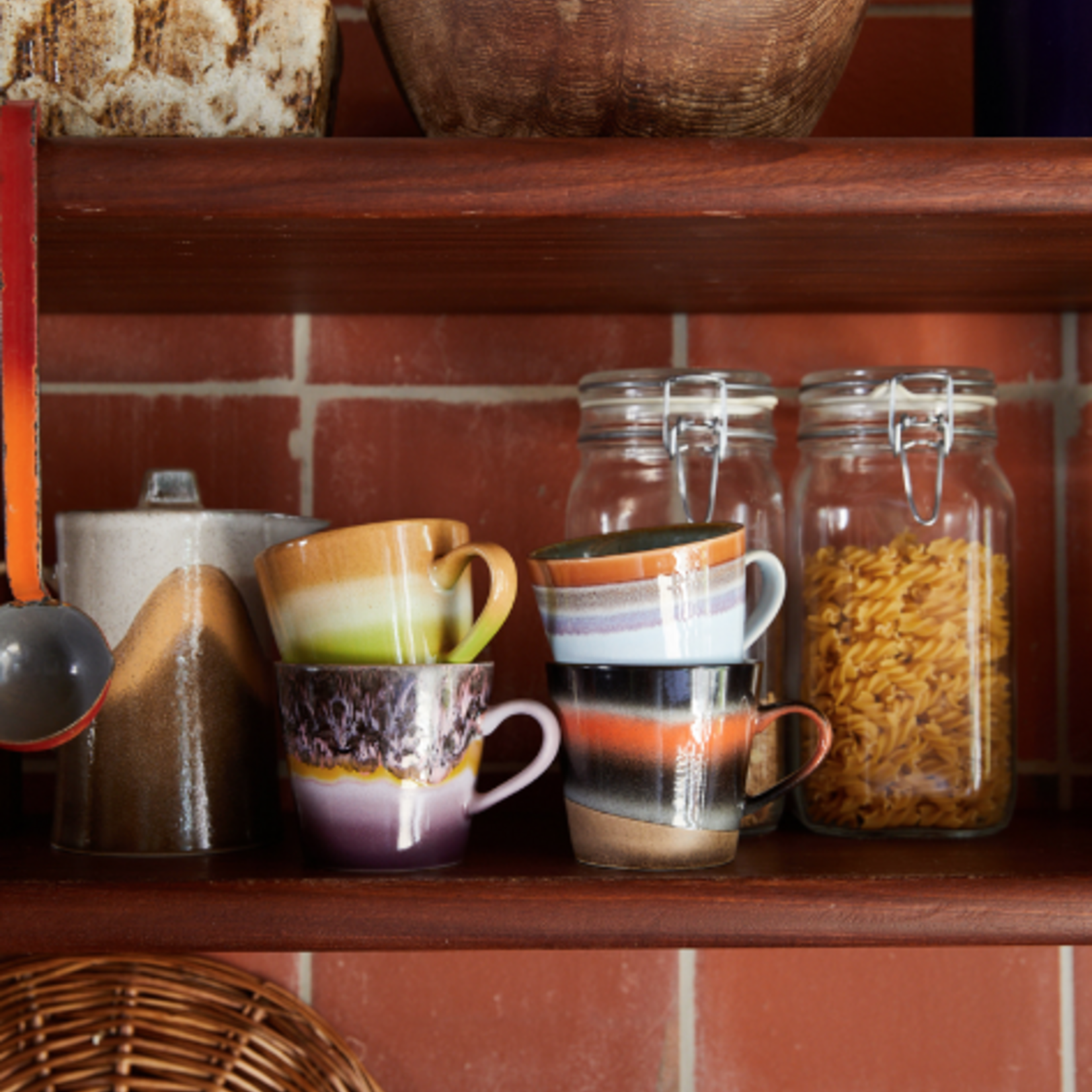 HKLIVING HKLIVING - 70's Cappuccino mok Eclipse ACE7234