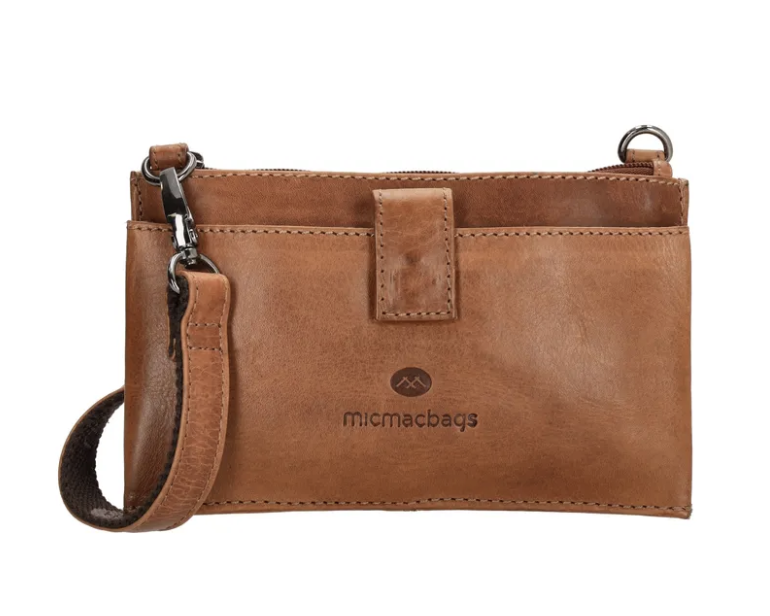 MICMACBAGS MICMACBAGS - Everyday telefoontasje leer cognac