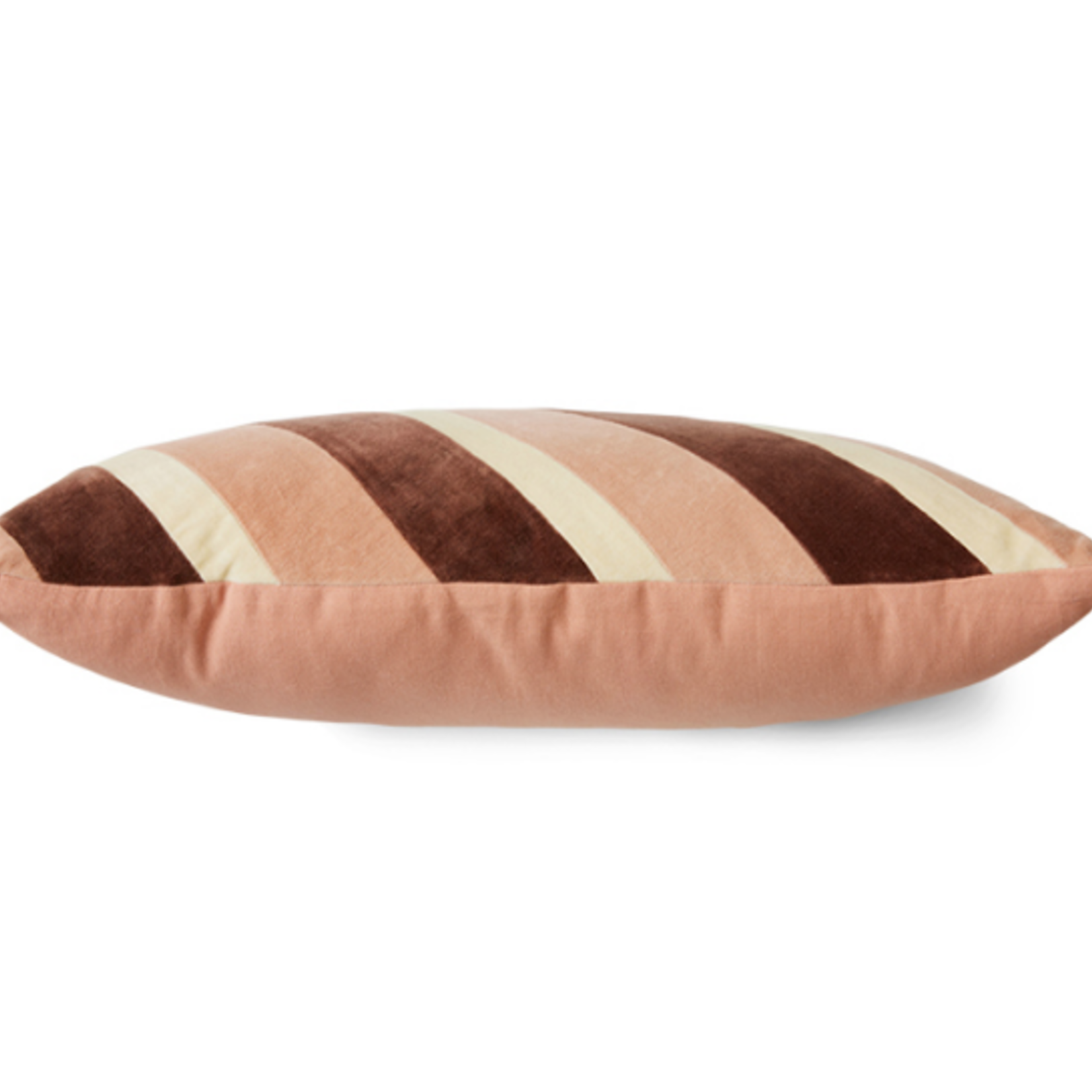 HKLIVING HKLIVING - Kussen fluweel gestreept Rose 60x35cm TKU2181
