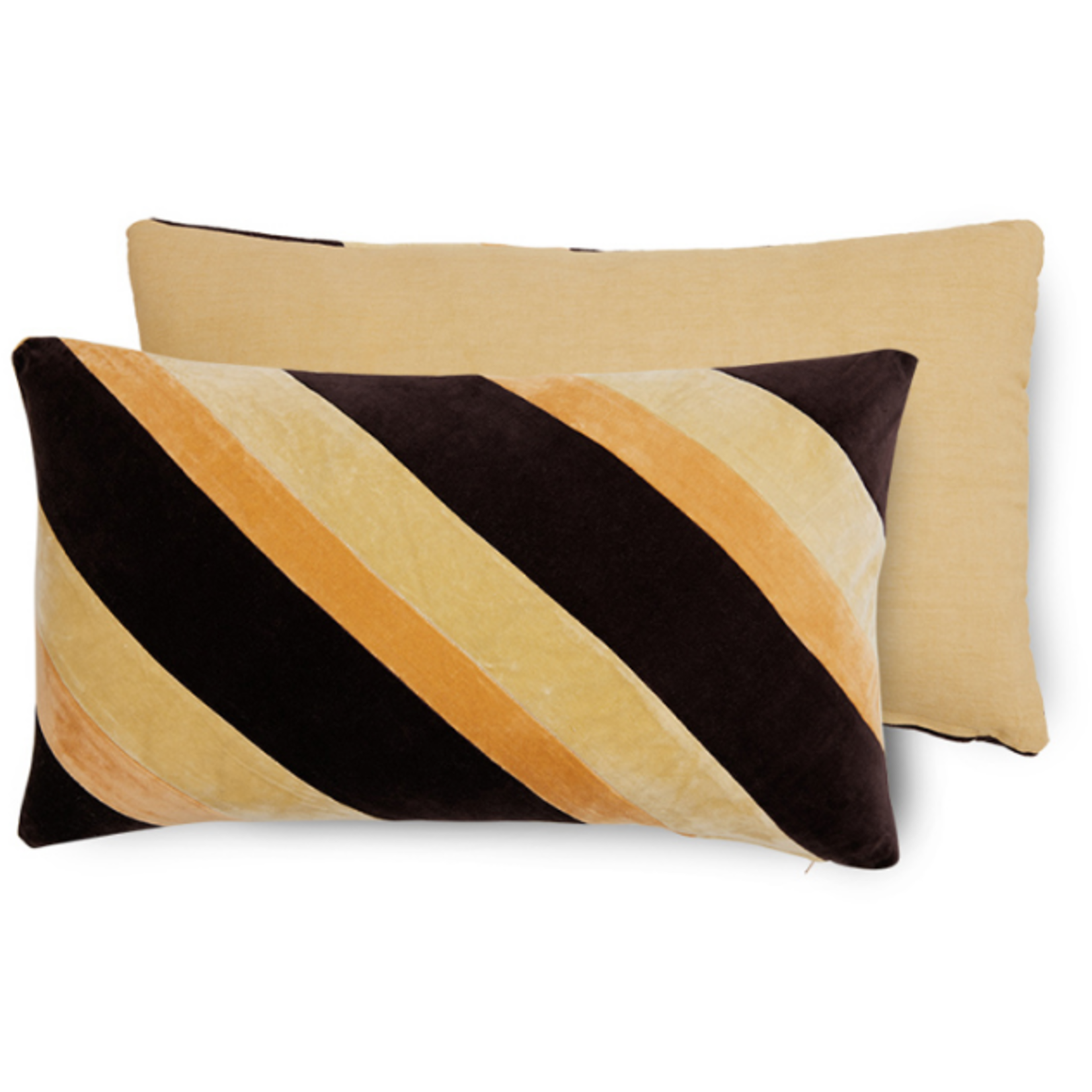 HKLIVING HKLIVING - Kussen fluweel gestreept  Fame 60x35cm TKU2180