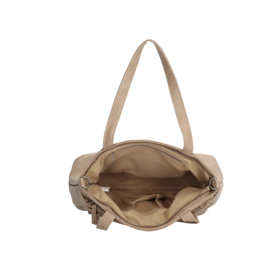 -- Murcia shopper  taupe-kunstleer