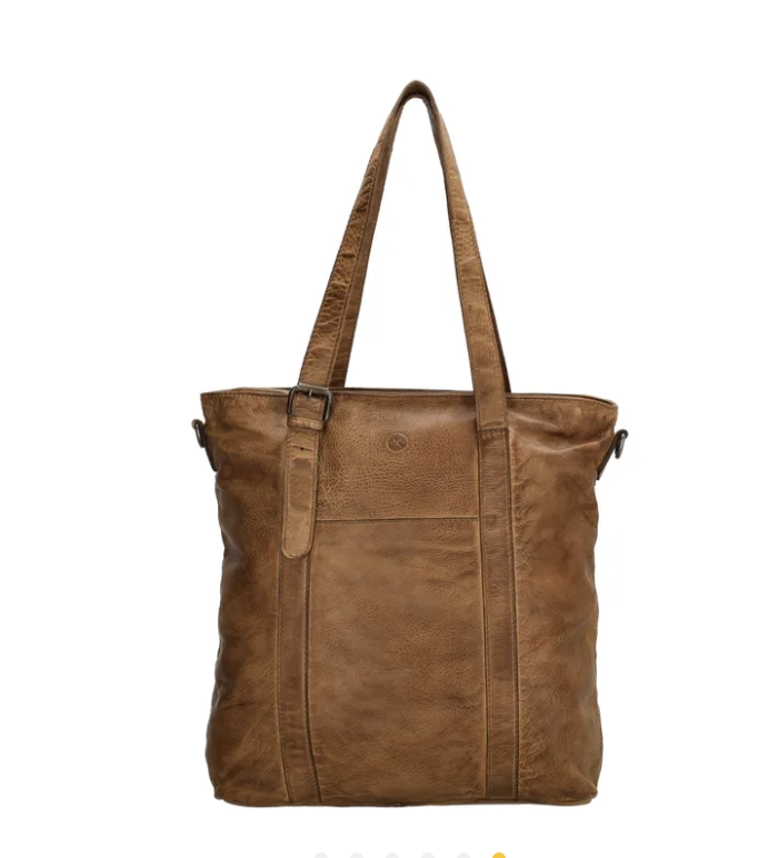 HIDE & STITCHES HIDE & STITCHES -  Paint rock shopper cognac