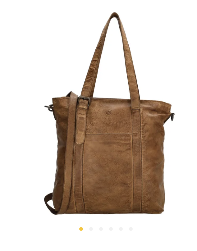 HIDE & STITCHES HIDE & STITCHES -  Paint rock shopper cognac