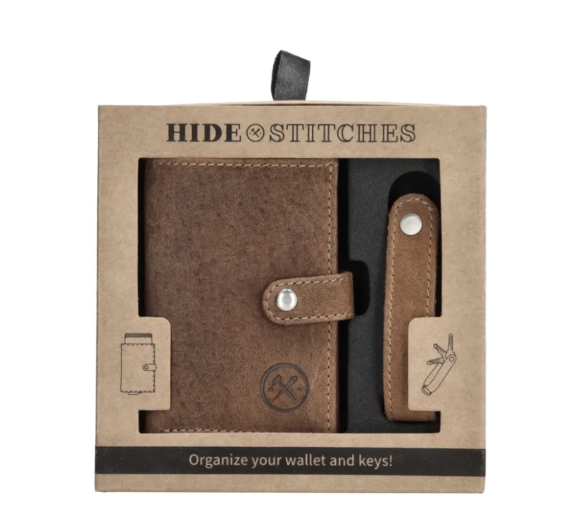 HIDE & STITCHES HIDE & STITCHES - Idaho safety wallet bruin