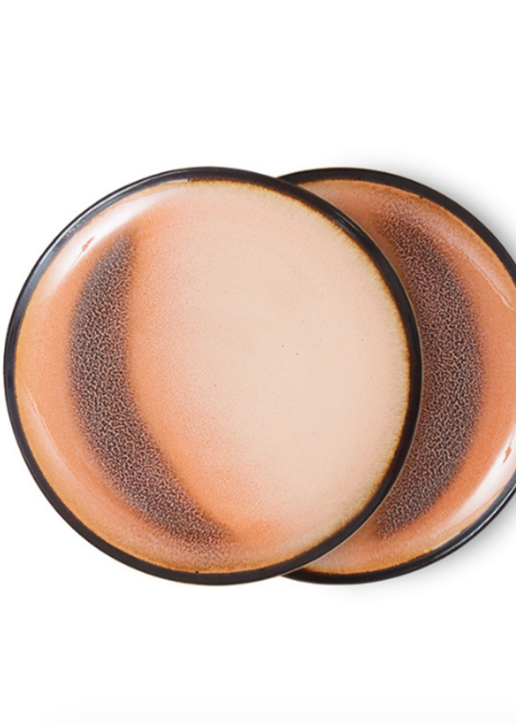 HKLIVING HKLIVING - 70's ceramics dessert plate horizon ace7272