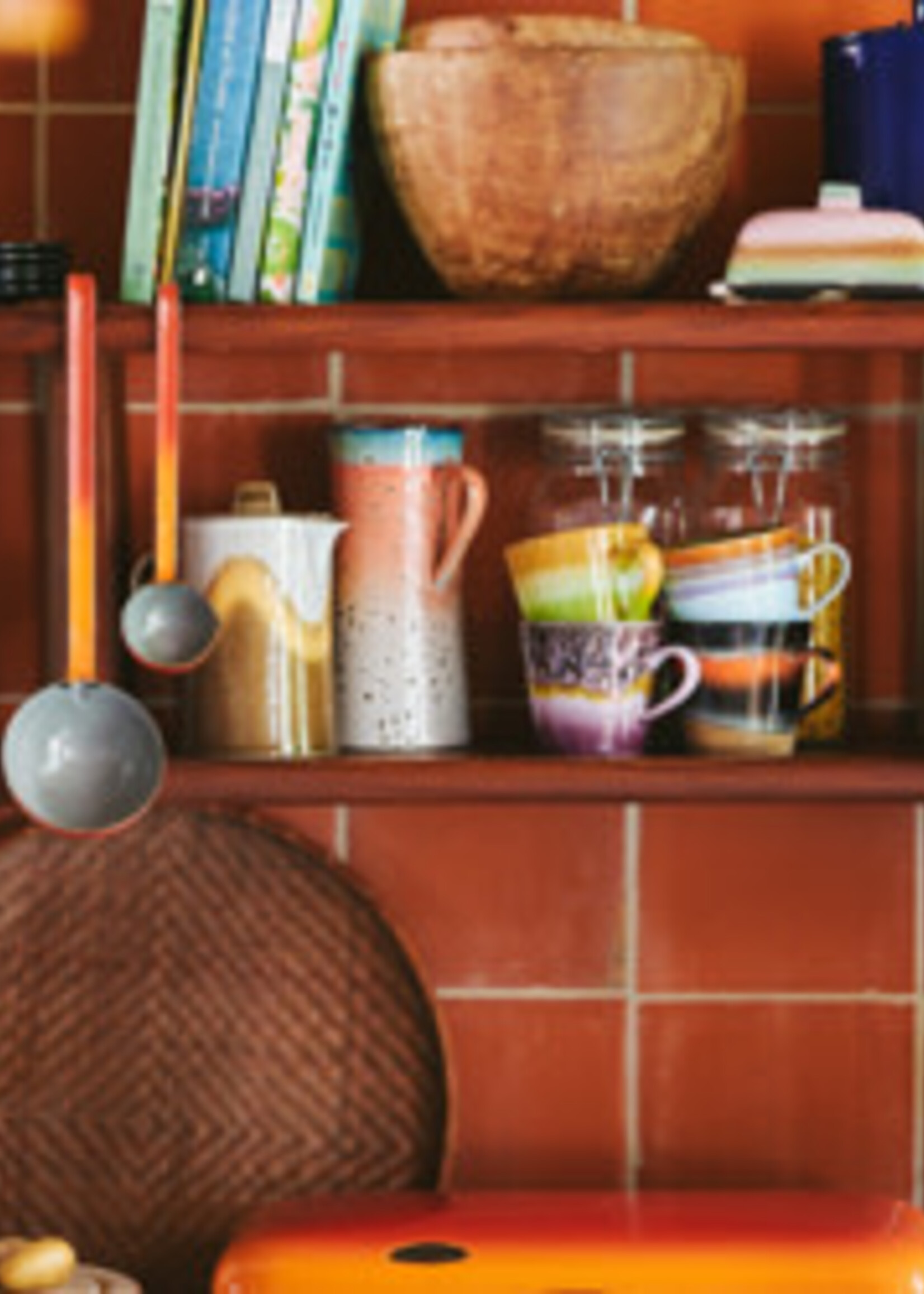 HKLIVING HKLIVING - 70S CERAMICS: TEA POT, OASIS ACE7265