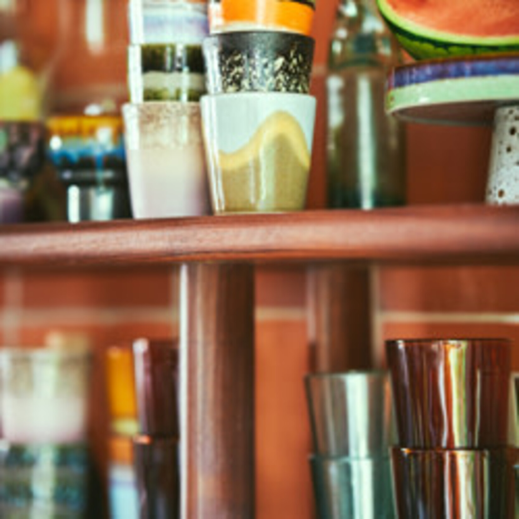 HKLIVING HKLIVING - 70S CERAMICS: COFFEE MUG, OASIS ACE7213