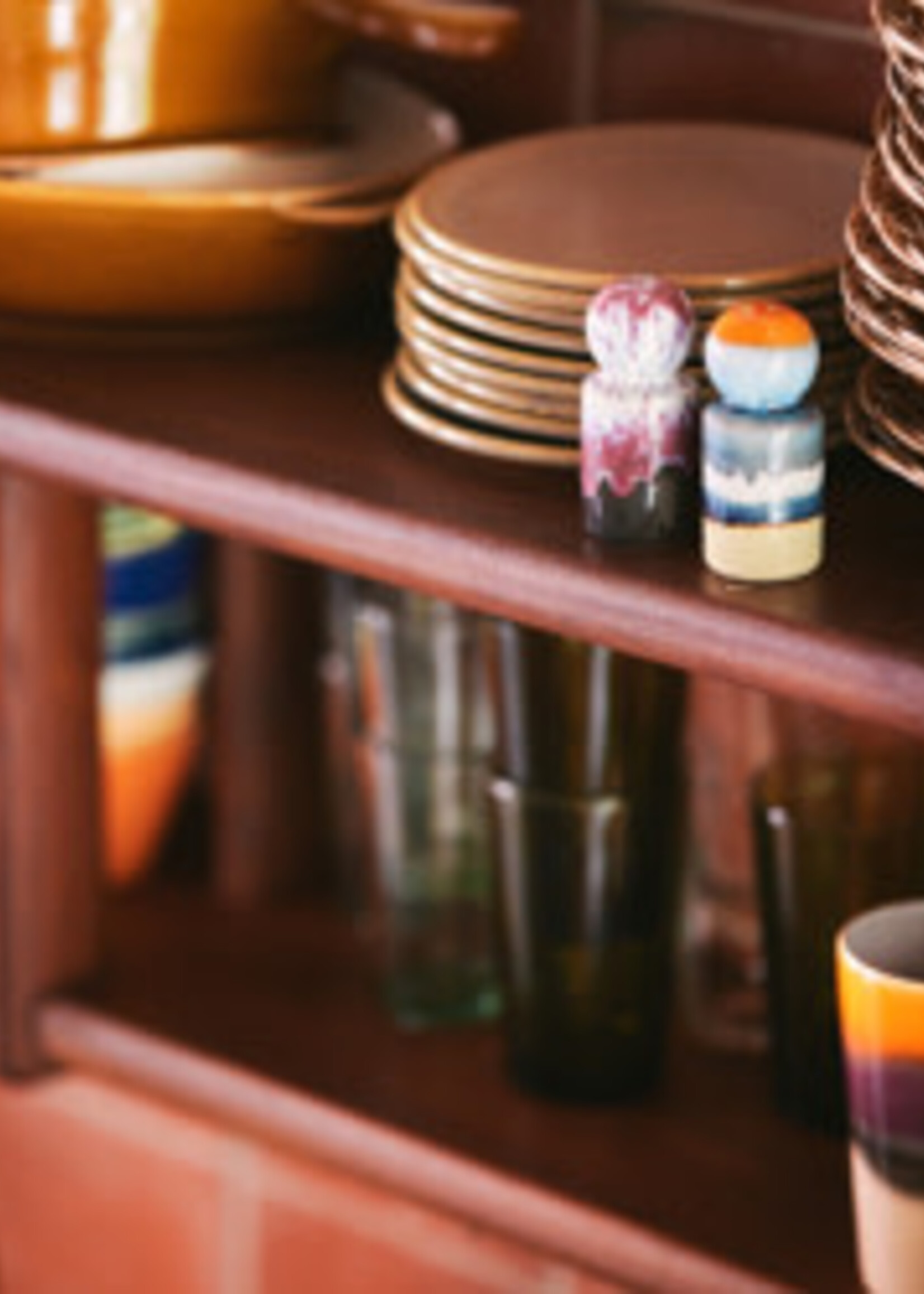 HKLIVING HKLIVING - 70S CERAMICS: PEPPER & SALT JAR, STARGAZE ACE7280